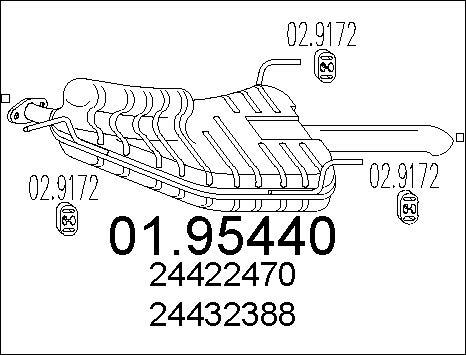 MTS 01.95440 - Глушник вихлопних газів кінцевий avtolavka.club