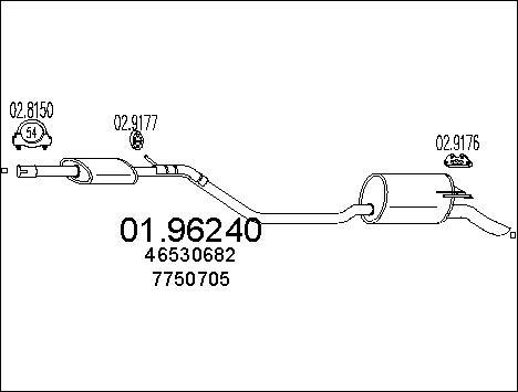 MTS 01.96240 - Глушник вихлопних газів кінцевий avtolavka.club
