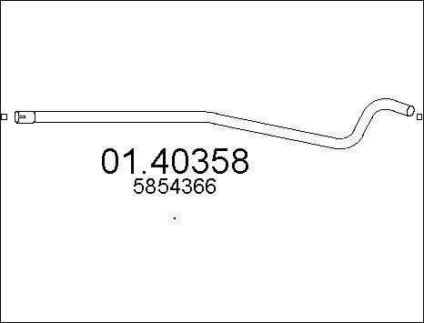 MTS 01.40358 - Труба вихлопного газу avtolavka.club