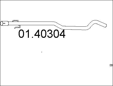 MTS 01.40304 - Труба вихлопного газу avtolavka.club