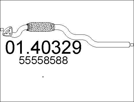MTS 01.40329 - Труба вихлопного газу avtolavka.club