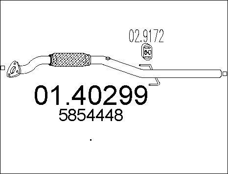 MTS 01.40299 - Труба вихлопного газу avtolavka.club