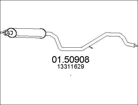 MTS 01.50908 - Середній глушник вихлопних газів avtolavka.club