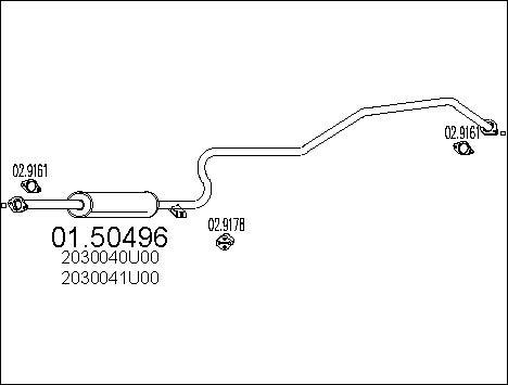 MTS 01.50496 - Середній глушник вихлопних газів avtolavka.club