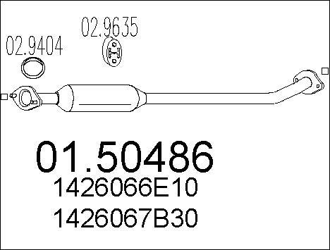 MTS 01.50486 - Середній глушник вихлопних газів avtolavka.club