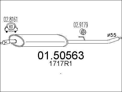 MTS 01.50563 - Середній глушник вихлопних газів avtolavka.club