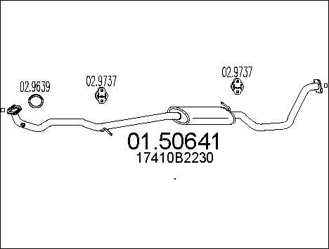 MTS 01.50641 - Середній глушник вихлопних газів avtolavka.club