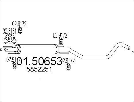 MTS 01.50653 - Середній глушник вихлопних газів avtolavka.club