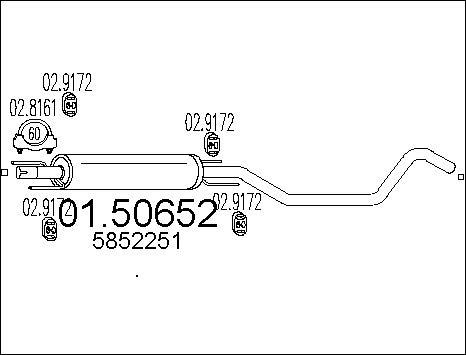 MTS 01.50652 - Середній глушник вихлопних газів avtolavka.club