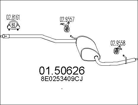 MTS 01.50626 - Середній глушник вихлопних газів avtolavka.club