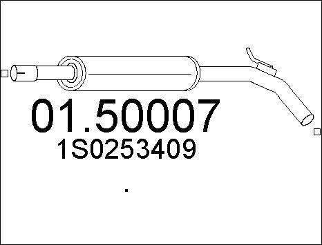 MTS 01.50007 - Середній глушник вихлопних газів avtolavka.club