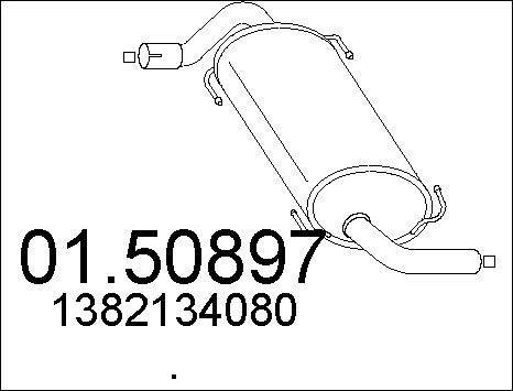 MTS 01.50897 - Середній глушник вихлопних газів avtolavka.club