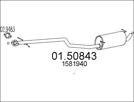 MTS 01.50843 - Середній глушник вихлопних газів avtolavka.club