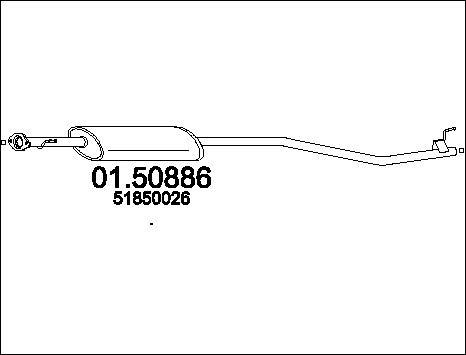 MTS 01.50886 - Середній глушник вихлопних газів avtolavka.club