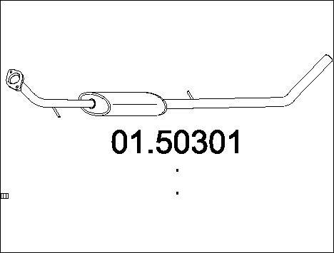 MTS 01.50301 - Середній глушник вихлопних газів avtolavka.club