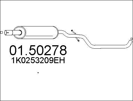 MTS 01.50278 - Середній глушник вихлопних газів avtolavka.club