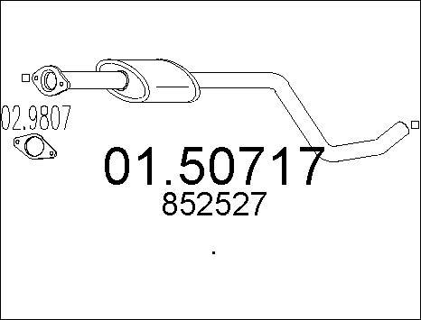 MTS 01.50717 - Середній глушник вихлопних газів avtolavka.club