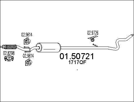 MTS 01.50721 - Середній глушник вихлопних газів avtolavka.club