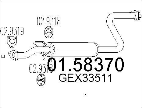 MTS 01.58370 - Середній глушник вихлопних газів avtolavka.club