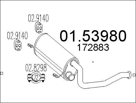 MTS 01.53980 - Середній глушник вихлопних газів avtolavka.club