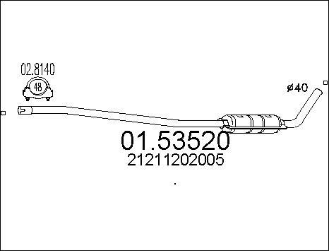 MTS 01.53520 - Середній глушник вихлопних газів avtolavka.club