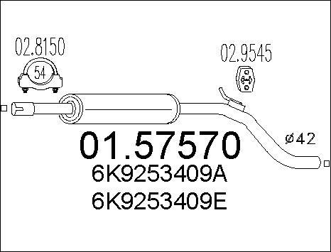 MTS 01.57570 - Середній глушник вихлопних газів avtolavka.club