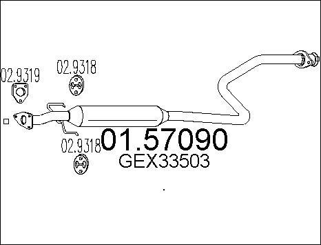 MTS 01.57090 - Середній глушник вихлопних газів avtolavka.club