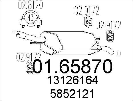 MTS 01.65870 - Глушник вихлопних газів кінцевий avtolavka.club