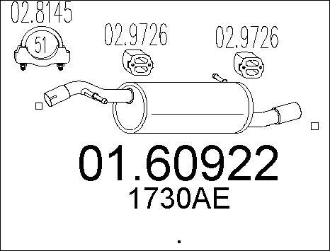 MTS 01.60922 - Глушник вихлопних газів кінцевий avtolavka.club