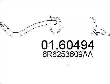 MTS 01.60494 - Глушник вихлопних газів кінцевий avtolavka.club