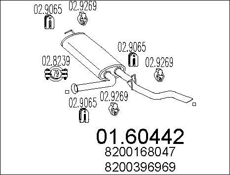 MTS 01.60442 - Глушник вихлопних газів кінцевий avtolavka.club