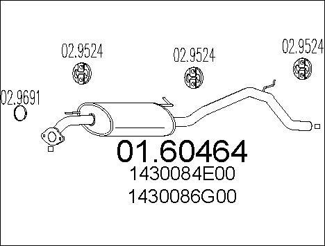 MTS 01.60464 - Глушник вихлопних газів кінцевий avtolavka.club