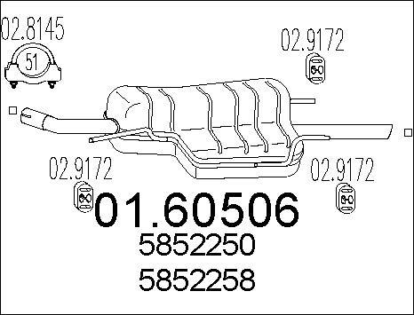 MTS 01.60506 - Глушник вихлопних газів кінцевий avtolavka.club