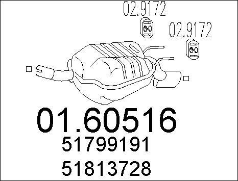 MTS 01.60516 - Глушник вихлопних газів кінцевий avtolavka.club