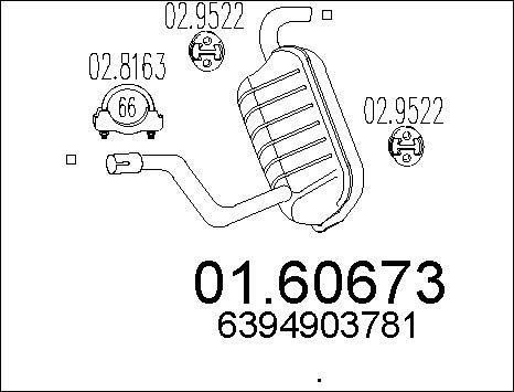 MTS 01.60673 - Глушник вихлопних газів кінцевий avtolavka.club