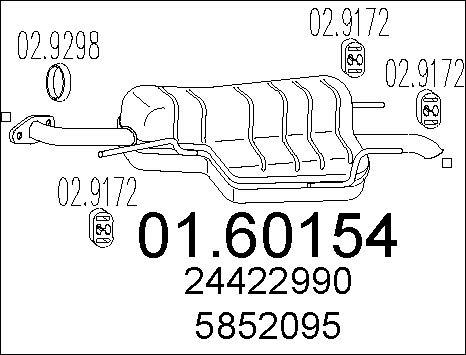 MTS 01.60154 - Глушник вихлопних газів кінцевий avtolavka.club