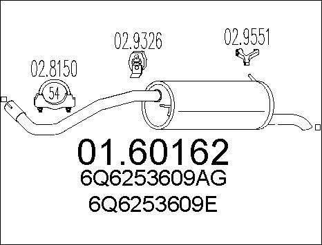 MTS 01.60162 - Глушник вихлопних газів кінцевий avtolavka.club