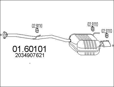 MTS 01.60101 - Глушник вихлопних газів кінцевий avtolavka.club