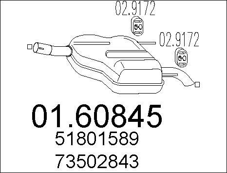 MTS 01.60845 - Глушник вихлопних газів кінцевий avtolavka.club