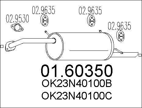 MTS 01.60350 - Глушник вихлопних газів кінцевий avtolavka.club