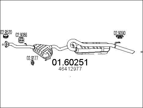 MTS 01.60251 - Глушник вихлопних газів кінцевий avtolavka.club
