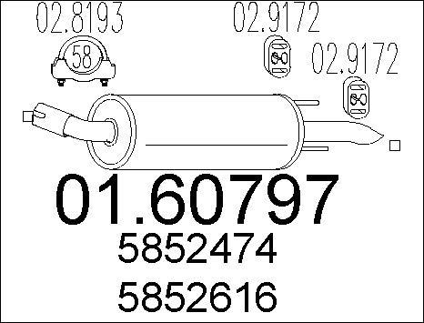 MTS 01.60797 - Глушник вихлопних газів кінцевий avtolavka.club