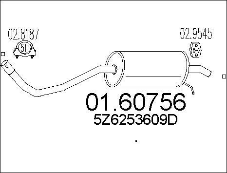 MTS 01.60756 - Глушник вихлопних газів кінцевий avtolavka.club