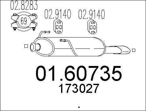 MTS 01.60735 - Глушник вихлопних газів кінцевий avtolavka.club