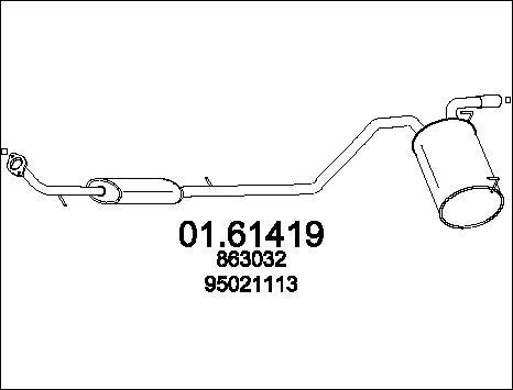 MTS 01.61419 - Глушник вихлопних газів кінцевий avtolavka.club
