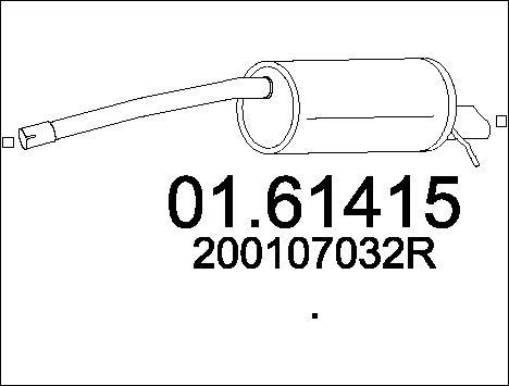 MTS 01.61415 - Глушник вихлопних газів кінцевий avtolavka.club