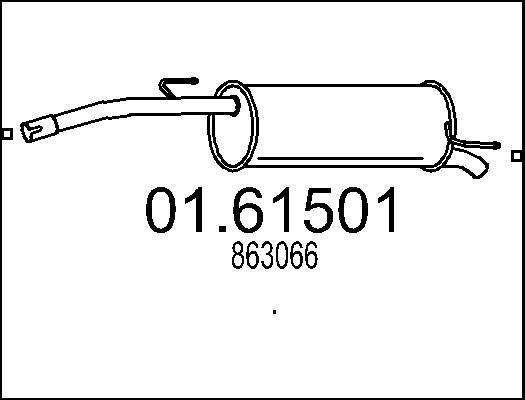 MTS 01.61501 - Глушник вихлопних газів кінцевий avtolavka.club