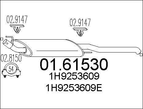 MTS 01.61530 - Глушник вихлопних газів кінцевий avtolavka.club