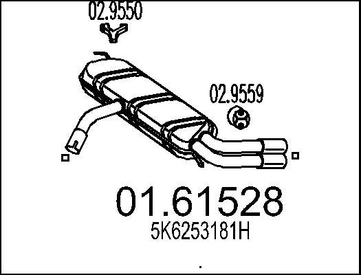 MTS 01.61528 - Глушник вихлопних газів кінцевий avtolavka.club