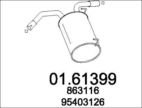 MTS 01.61399 - Глушник вихлопних газів кінцевий avtolavka.club